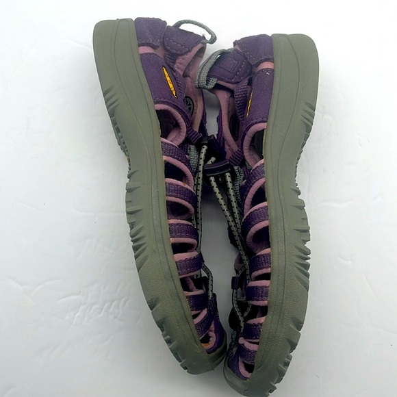 Keen Girls Whisper Sweet Waterproof Sport Sandals Purple Gray Size 2 Beach Hike - Picture 5 of 17